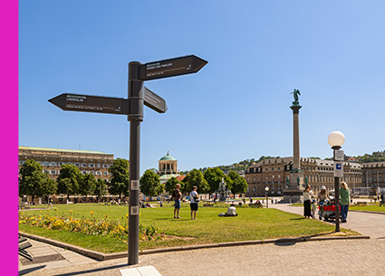 Fußgängerleitsystem Stuttgart