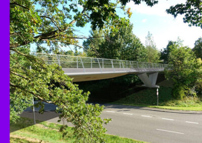 Innovativer Steg über den Seeblickweg