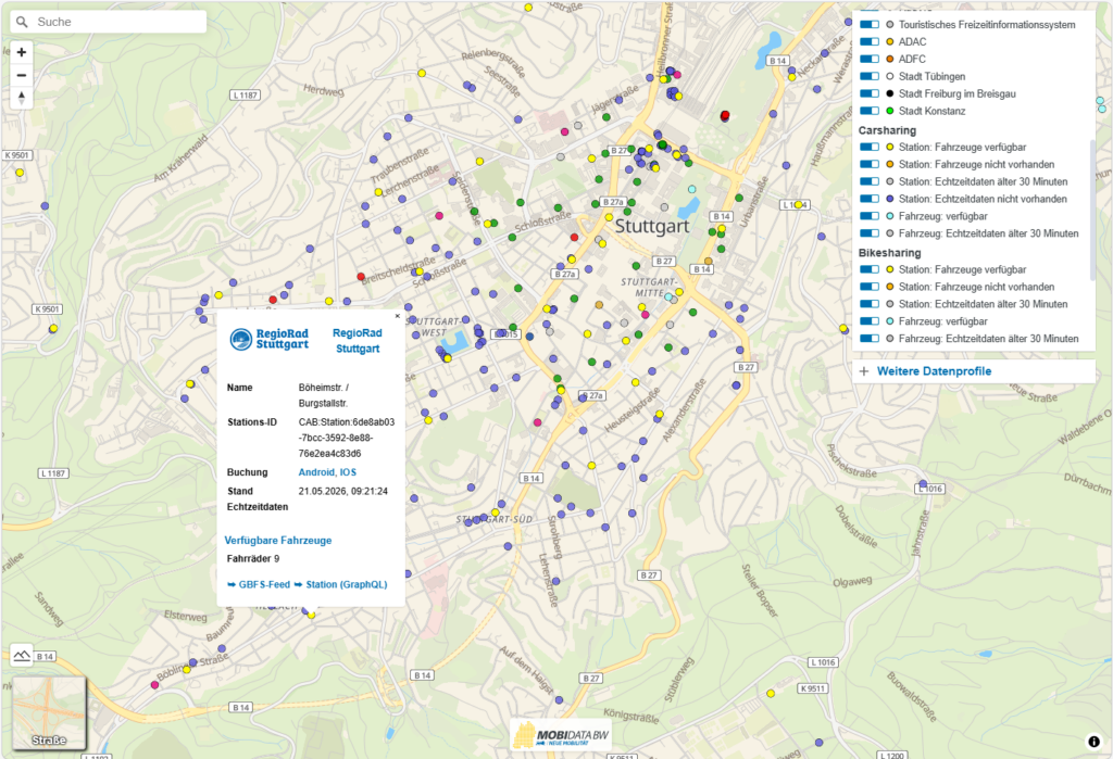 Screenshot Kartenbaukasten